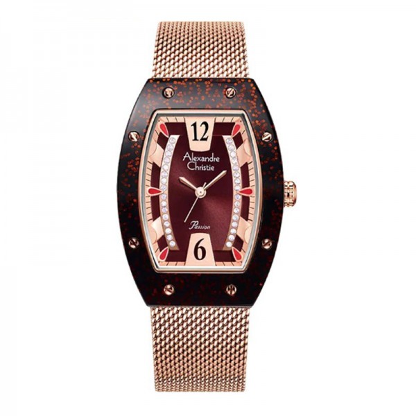 Alexandre Christie AC 2856 Rosegold Maroon LHBRGDR